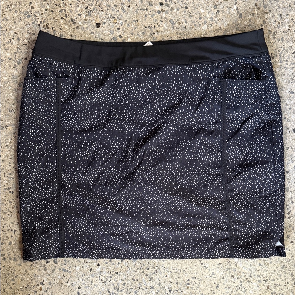 Adidas Black Skirt with White Dots